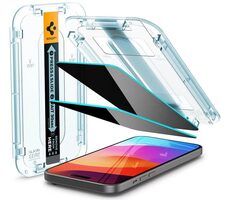 Spigen Glass tR EZ Fit (Privacy) 2 Pack ochranné sklo pre Apple iPhone 15 Pro Max