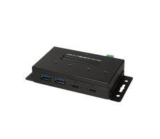 LogiLink UA0316 čierna / Industriálny USB hub / 2x USB-A 3.2 / 3x USB-C 3.2