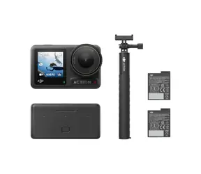 DJI OSMO Action 4 Adventure Combo / Outdoorová kamera / 4K / FOV: 155 ° / microSD / Wi-Fi / BL / príslušenstvo