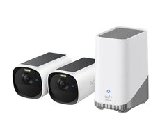 Anker Eufy E40 2K biela / Vonkajšia kamera so solárnym nabíjaním / sada 2ks + jednotka HomeBase 2
