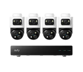 Anker Eufy Bezpečnostný NVR PoE systém / sada NVR jednotka + 4ks vonkajšia kamera Anker Eufy S4 Max 4K