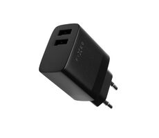 FIXED SMART Rapid Charge Sieťová nabíjačka s 2x USB výstupom (FIXC17N-2U-BK) čierna / 17W 