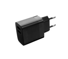 FIXED SMART Rapid Charge Sieťová nabíjačka s 2x USB výstupom (FIXC17N-2UM-BK) čierna / 17W 