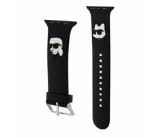 Karl Lagerfeld Karl and Choupette Head NFT Remienok pre Apple Watch 38/40/41 čierna