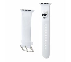 Karl Lagerfeld Choupette Head NFT Remienok pre Apple Watch 42/44/45/49 bilá
