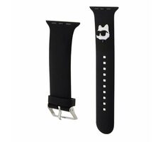 Karl Lagerfeld Choupette Head NFT Remienok pre Apple Watch 42/44/45/49 čierna