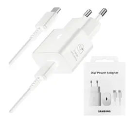 Samsung rýchlonabíjačka EP-T2510, 25W / biela / USB-C nabíjačka / rýchle nabíjanie / 25W / 1m