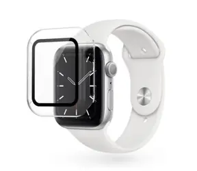 Epico Sklenený ochranný kryt pre Apple Watch Series 7 (41mm) transparentný