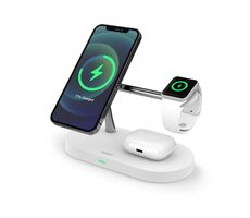 Epico Bezdrôtová nabíjačka Spello s podporou uchytenia MagSafe biela
