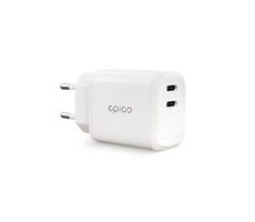 Epico Duálna USB-C nabíjačka 45W biela / 2x USB-C