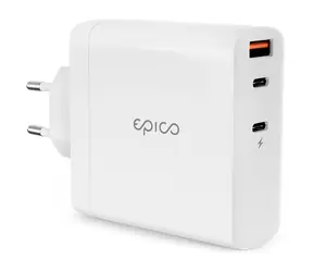 Epico USB-C nabíjačka GaN 140W biela / 2x USB-C / 1x USB-A
