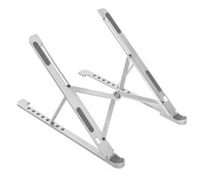 LAUT Work Station strieborná / prenosný stojan na notebook či tablet / 12 "- 17" / 8 polôh 