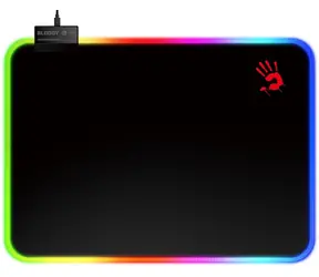A4Tech BLOODY MP-35N čierna / Herná podložka pod myš / RGB / Rozmery 350 x 250 x 4 mm