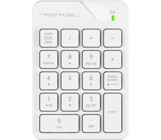 A4Tech FSTYLER FGK21-C biela / bezdrôtová numerická klávesnica / 18 kláves / 2.4 GHz / USB-C