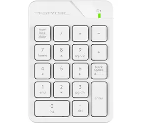 A4Tech FSTYLER FGK21-C biela / bezdrôtová numerická klávesnica / 18 kláves / 2.4 GHz / USB-C