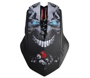 A4Tech BLOODY R80 PLUS čierna / Bezdrôtová herná optická myš / 5000 DPI / 2.4 GHz / 7tl. + koliesko / Nano USB 