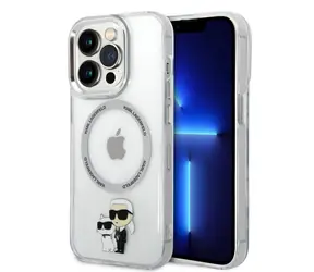 Karl Lagerfeld IML Karl and Choupette NFT MagSafe Zadný Kryt pre Apple iPhone 15 Pro transparentné