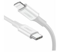 Ugreen Kábel Lightning (M) - USB-C (M) 1m biela