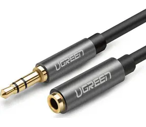Ugreen 10595 Predlžovací kábel AUX 3.5mm (M) - AUX 3.5mm (F) 3M čierna