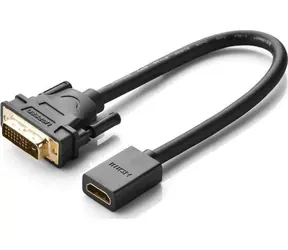 Ugreen Adaptér DVI (M) - HDMI (F) 0.15m čierna