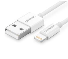 Ugreen Kábel USB-A (M) - Lightning (M) 1m biela