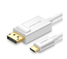 Ugreen MM139 Kábel USB-C (M) - DisplayPort (M) 1.5m biela / 4K