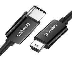 Ugreen Kábel USB-C (M) - Mini USB (M) 1m čierna