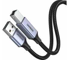 Ugreen 90560 Kábel USB-A 2.0 (M) - USB-B 2.0 (M) 5m čierna / opletený