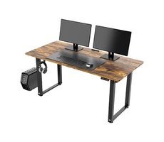 Ultradesk Uplift hnedá / Herný stôl / 160 x 75 x 74 - 116 cm / nastaviteľná výška  