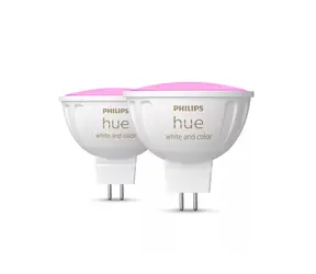 Philips Hue WACA LED žiarovka 6.3W sada 2ks / GU5.3 / MR16 / 12V / 400lm / 2200K-6500K / RGB / IP20