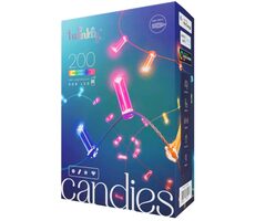 Twinkly Candies LED TWKC100RGB-G 100 ks 6 m / šikovná svetelná reťaz / RGB / Wi-Fi / Bluetooth