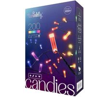 Twinkly Candies LED TWKC200RGB-G 200 ks 6 m / šikovná svetelná reťaz / RGB / Wi-Fi / Bluetooth