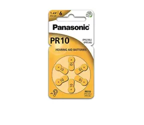 Panasonic PR10 (PR230) 6ks / Batéria do načúvadiel / 1.4V / 91 mAh / ZnAir