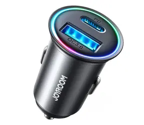 Joyroom JR-CCN04 čierna / Nabíjačka do auta / 60W / 1x USB-A / 1x USB-C