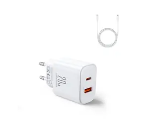Joyroom JR-TCF05 biela / Nabíjací adaptér / 20W / kábel / 1x USB-A / 1x USB-C