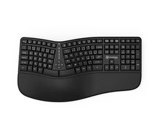Powerton LANA CZ/SK layout čierna / Ergonomická klávesnica / membránová / USB / CZ/SK layout