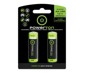 Powerton Nabíjací Batéria AA 2500mAh 1.2V 20ks 