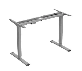 Powerton Rám stola šedá / Elektricky nastaviteľná výška / 72 až 120 cm / nosnosť 100 kg