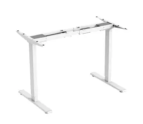 Powerton Rám stola biela / Elektricky nastaviteľná výška / 72 až 120 cm / nosnosť 100 kg