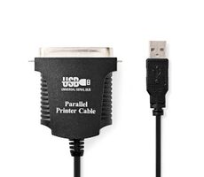 Nedis CCGP60880BK20 Kábel USB-A (M) - Centronics 36-pin (M) 2m čierna