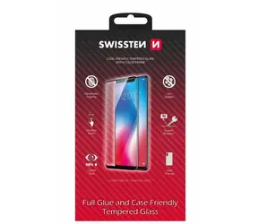 Swissten FULL GLUE COLOR FRAME CASE FRIENDLY sklo pre XIAOMI REDMI 13C čierna