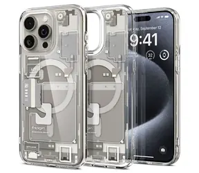 Spigen Ultra Hybrid MagSafe ochranný kryt pre Apple iPhone 15 Pro zero one natural titanium