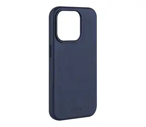 FIXED MagLeather Kožený zadný kryt s podporou MagSafe pre Apple iPhone 15 Pro Max modrá