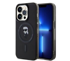Karl Lagerfeld IML Ikonik MagSafe Zadný Kryt pre Apple iPhone 15 Pro čierna
