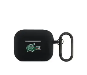 Lacoste Liquid Silicone Croc Logo Puzdro pre AirPods Pro 2 čierna