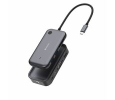 Verbatim Share my Screen WDA-01 USB-C sivá / Bezdrôtový adaptér / až 1080p / 2x USB-A / HDMI / VGA / SD