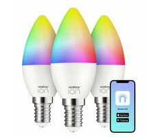 Niceboy ION SmartBulb RGB E14 6W 3ks / LED RGB / E14 / 5.5W / 470 lm / 2700-6500K / Wi-Fi