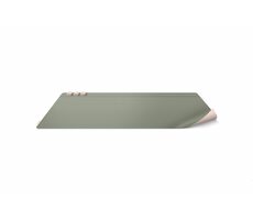 UNIQ Hagen Inteligentná obojstranná podložka na stôl s magnetickými držiakmi na káble zeleno-ružová / 682x350x1 mm