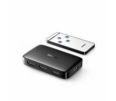 Ugreen HDMI Prepínač čierny / Až 3 zariadenia / 4K @ 30Hz (Ultra HD) / HDTV4K (3D) &amp; 1440p @ 60Hz / 1080p @ 120Hz