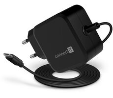 Connect IT CNP-1660 C-Power Mini čierna / Univerzálny notebookový USB-C adaptér / 67W